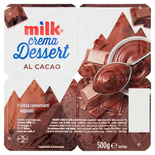 Crema Dessert al cacao 4x125g Milk