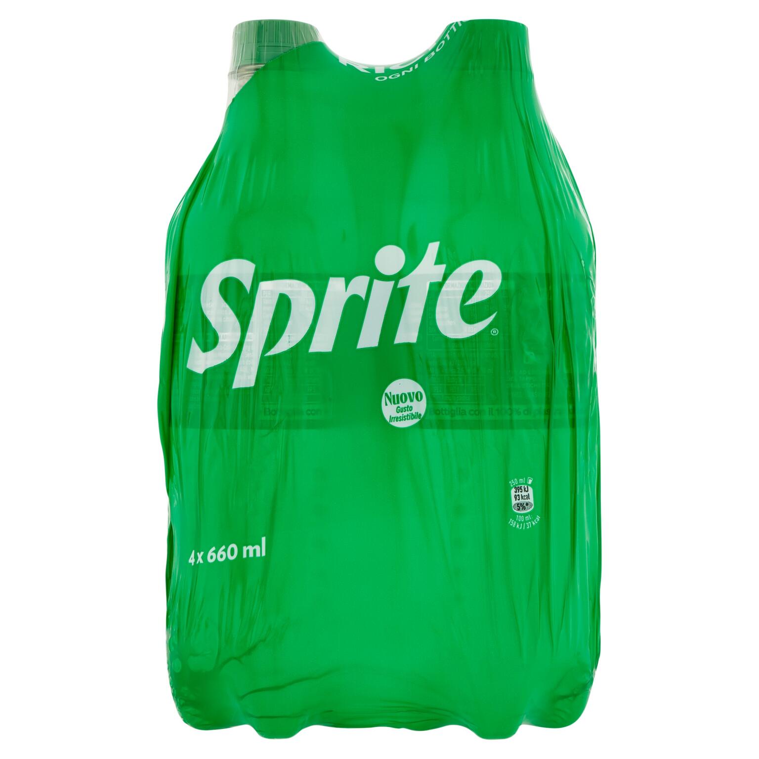 Sprite bottiglia pet 4 pezzi da 66cl