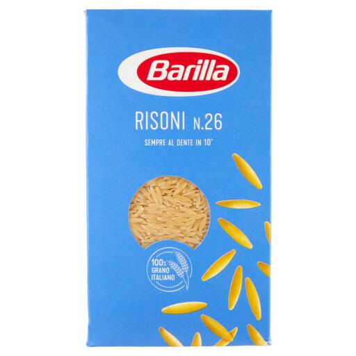 Risoni pasta di semola di grano duro n°26 500g Barilla