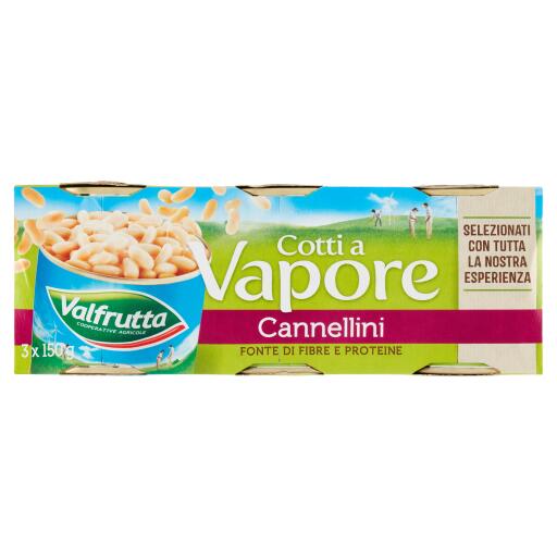 Cannellini 3x150g Valfrutta Cotti a vapore