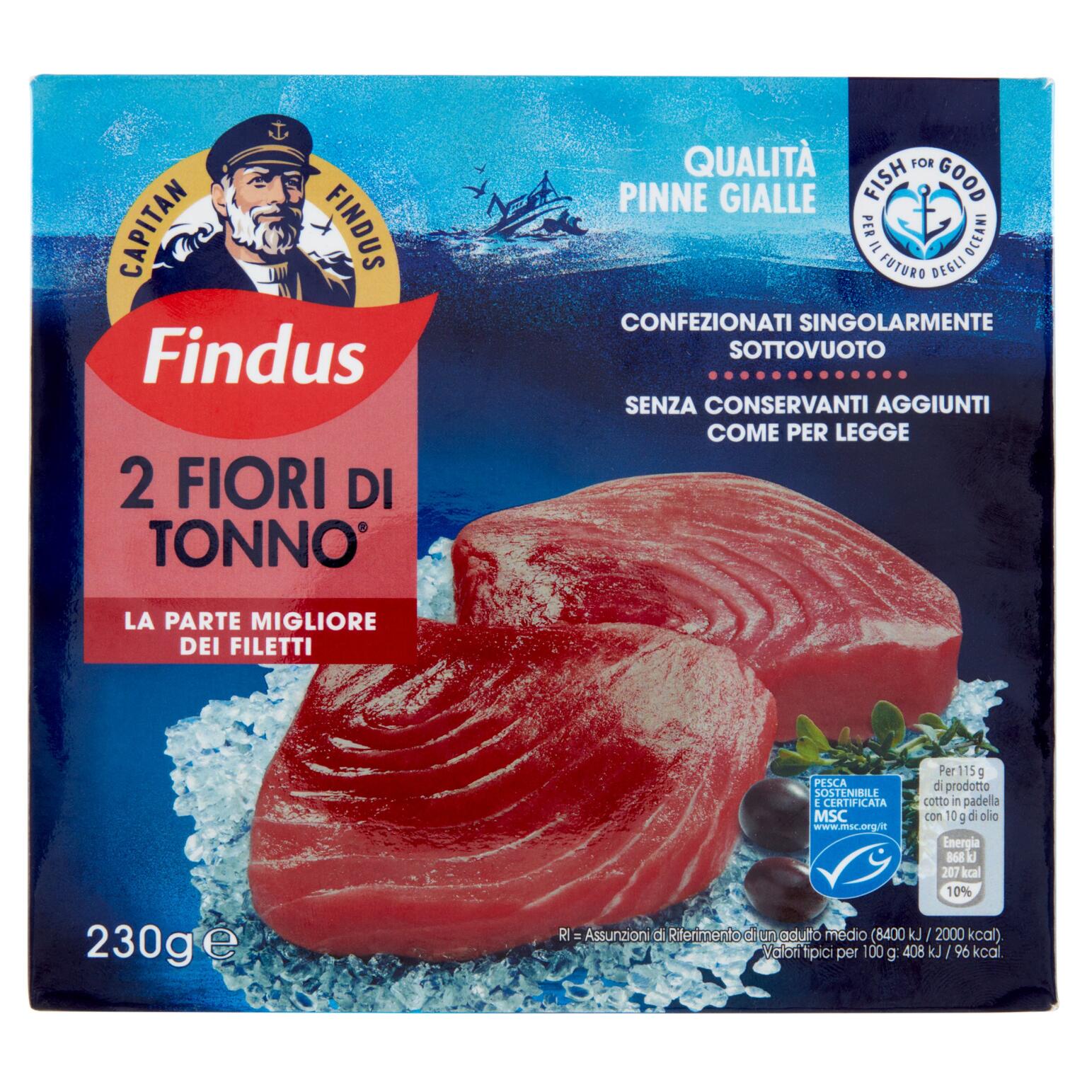 Fiori di tonno 2 pezzi 230g Findus