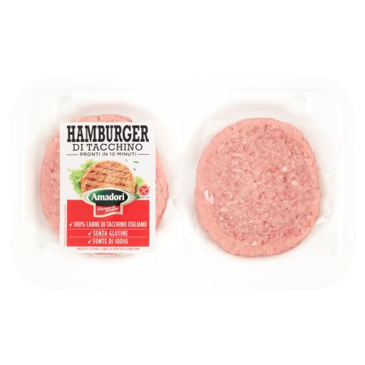 Hamburger di tacchino x2 160g