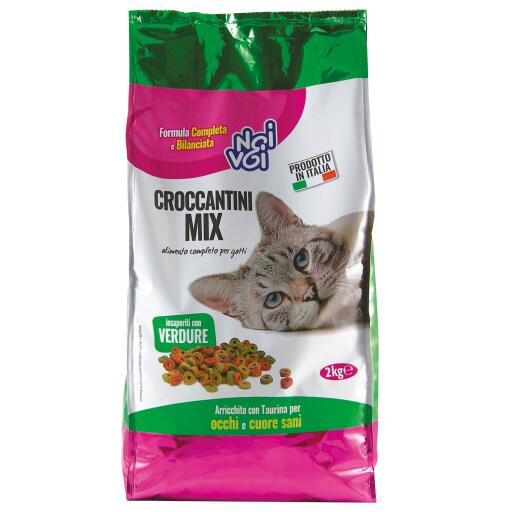 Croccantini per gatti mix insap. Verdure 2Kg Noi&Voi