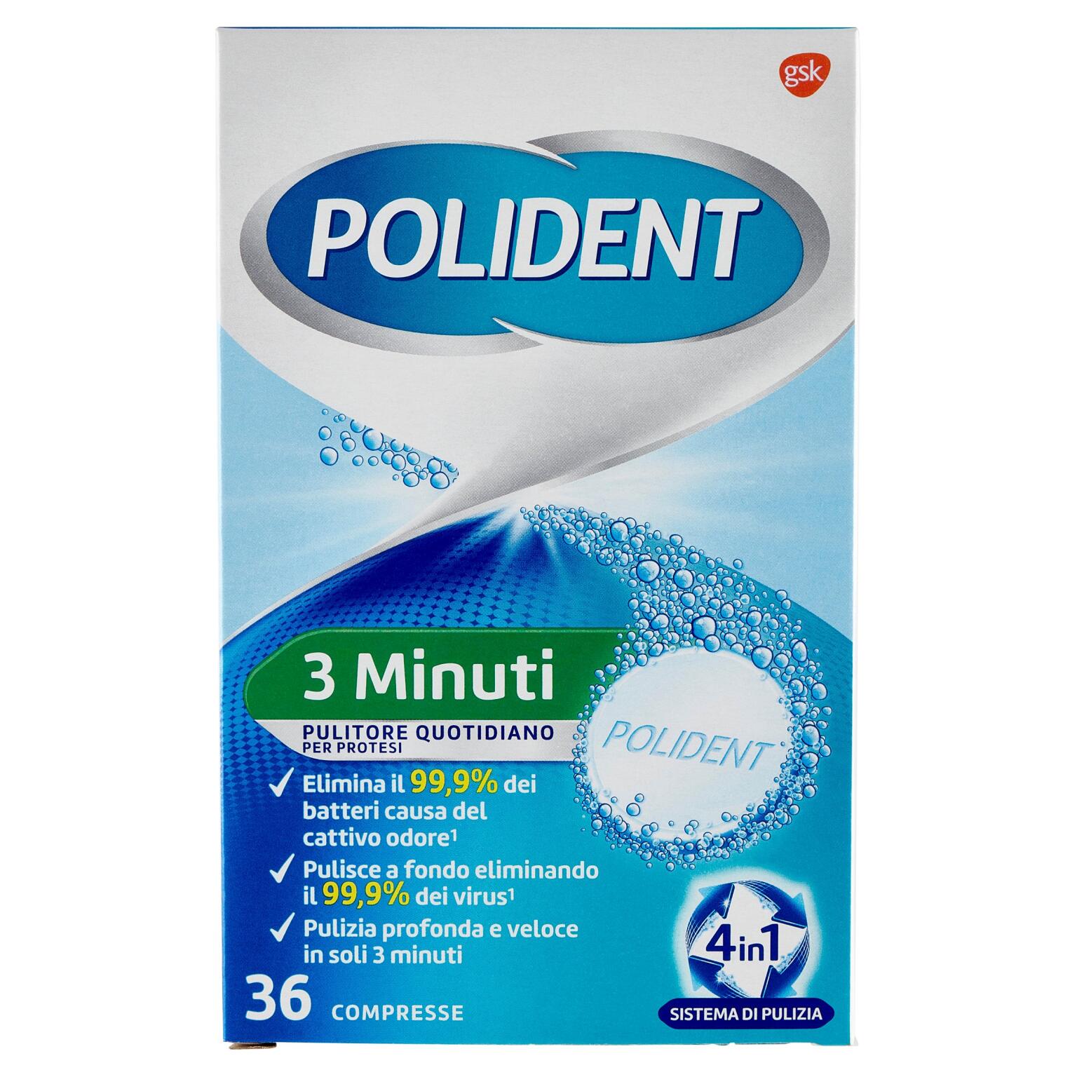 Tabs 36 compresse 3 minuti Polident
