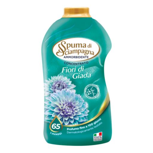 Ammorbidente Concentrato Fiori di Giada 65lavaggi 1,3l Spuma di Sciampagna