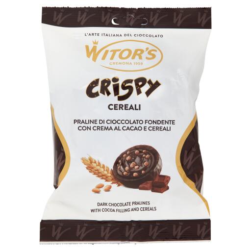 Praline Crispy di cioccolato fondente 95g Witor's