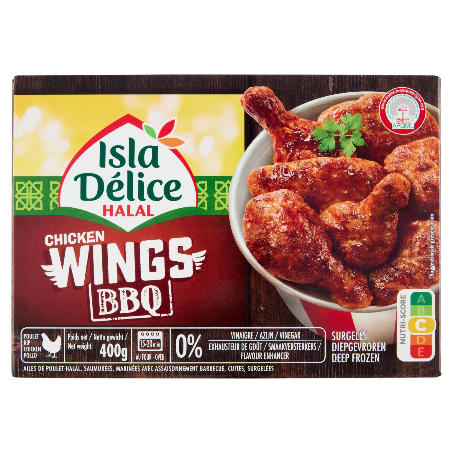Wings BBQ di Pollo Halal 400g Isla Deli