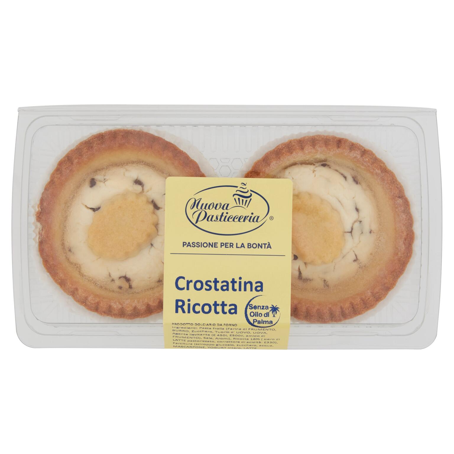 Crostatina alla ricotta 180g confezione 2 pezzi
