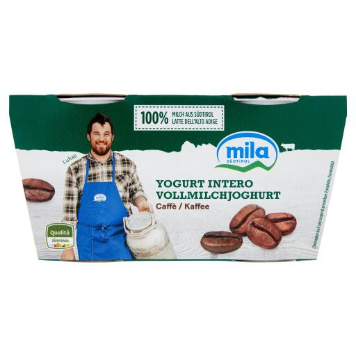 Yogurt intero caffè 2x125g Mila