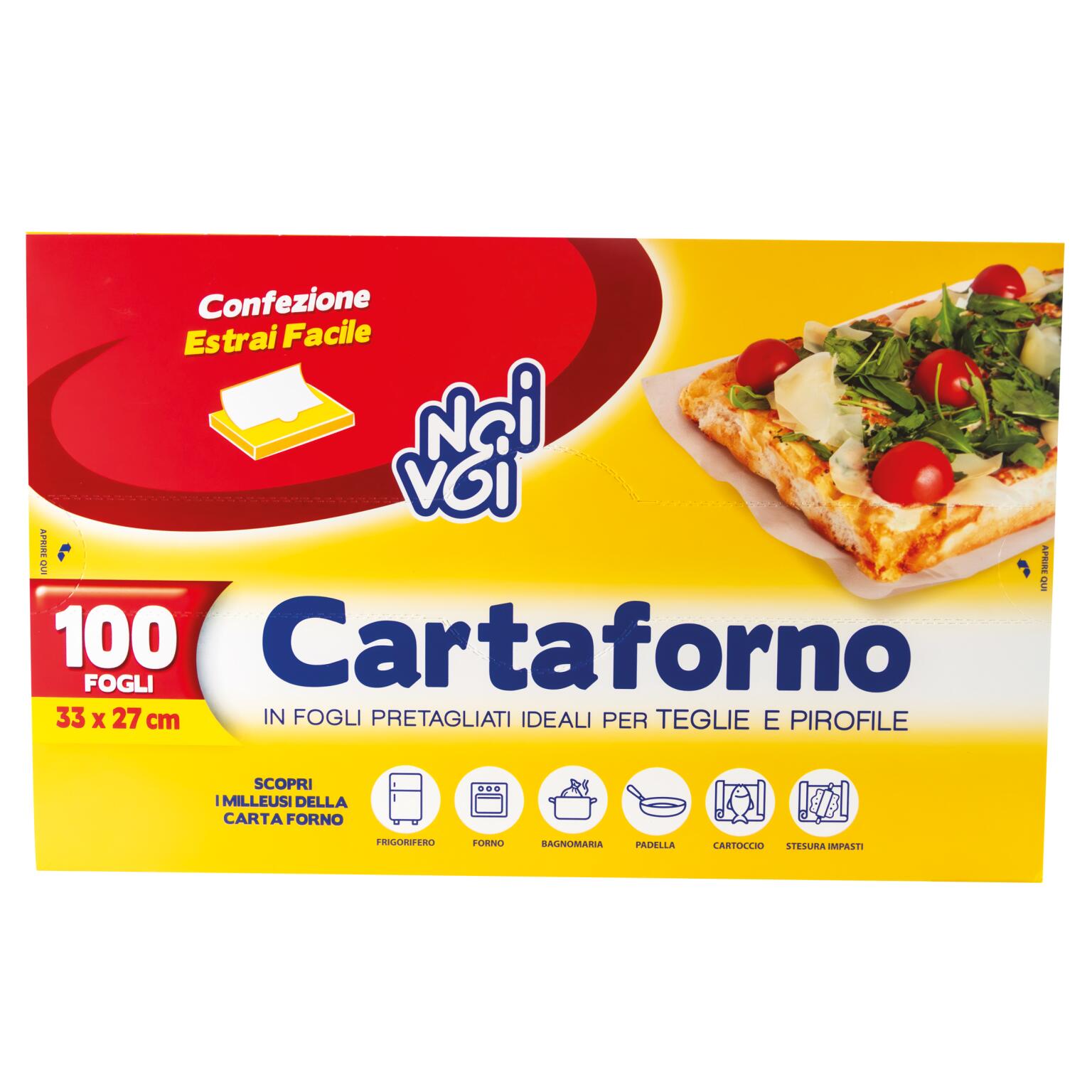 Carta Forno 100 fogli 33x27cm Noi&Voi