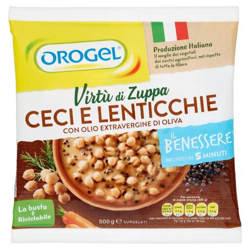 Virtù di zuppa Ceci e Lenticchie 500g