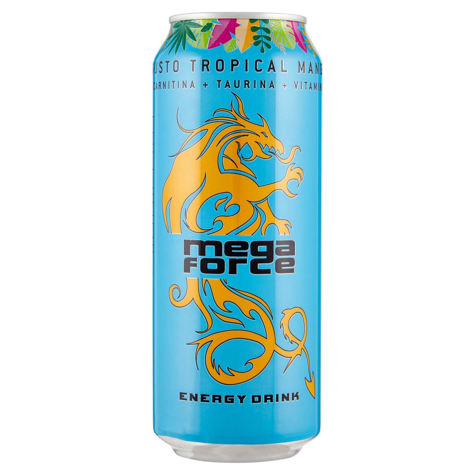 Energy Drink Tropical Mango 500ml Megaforce