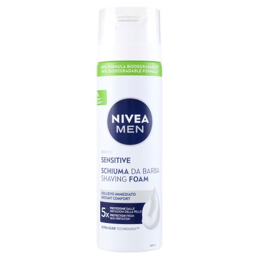 Schiuma da barba men sensitive 200ml Nivea