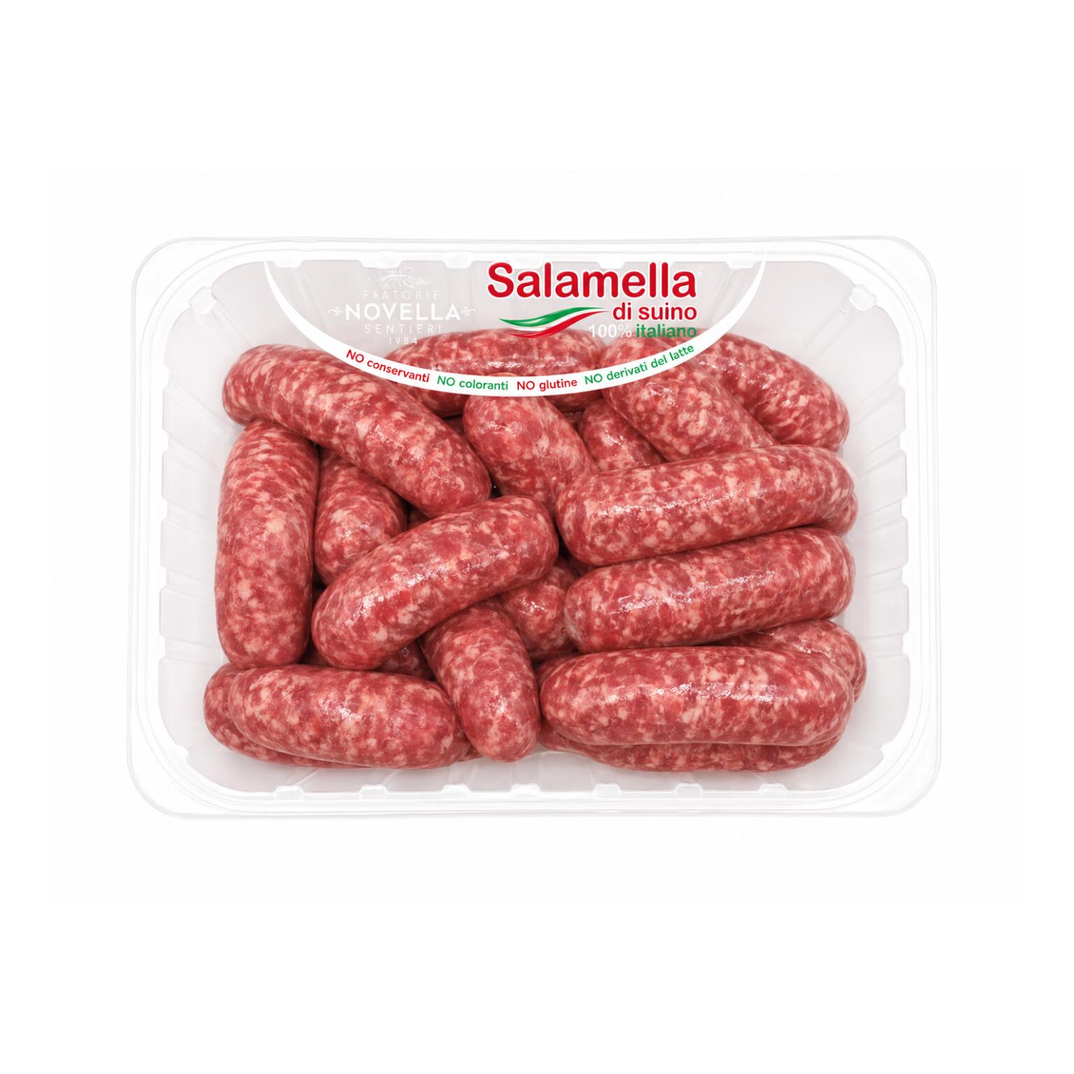 Salamella di suino confezione kg.2,50 Atp