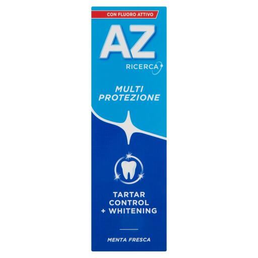 Dentifricio AZ multi protezione tartar control whitening 75ml