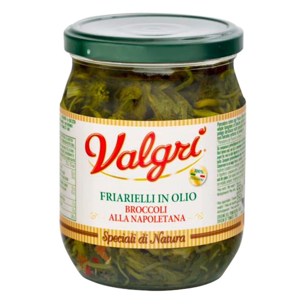 Friarielli in olio di girasole (broccoli alla napoletana ) 520g Valgrì