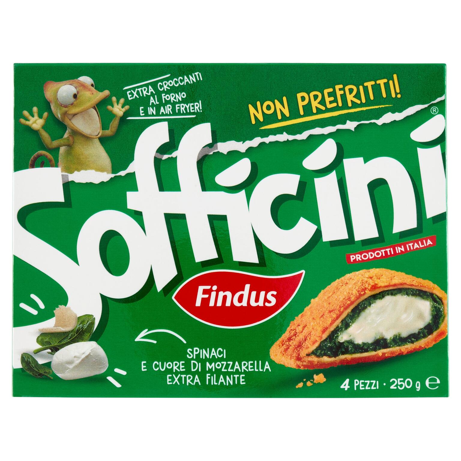 4 sofficini spinaci e mozzarella 250g Findus