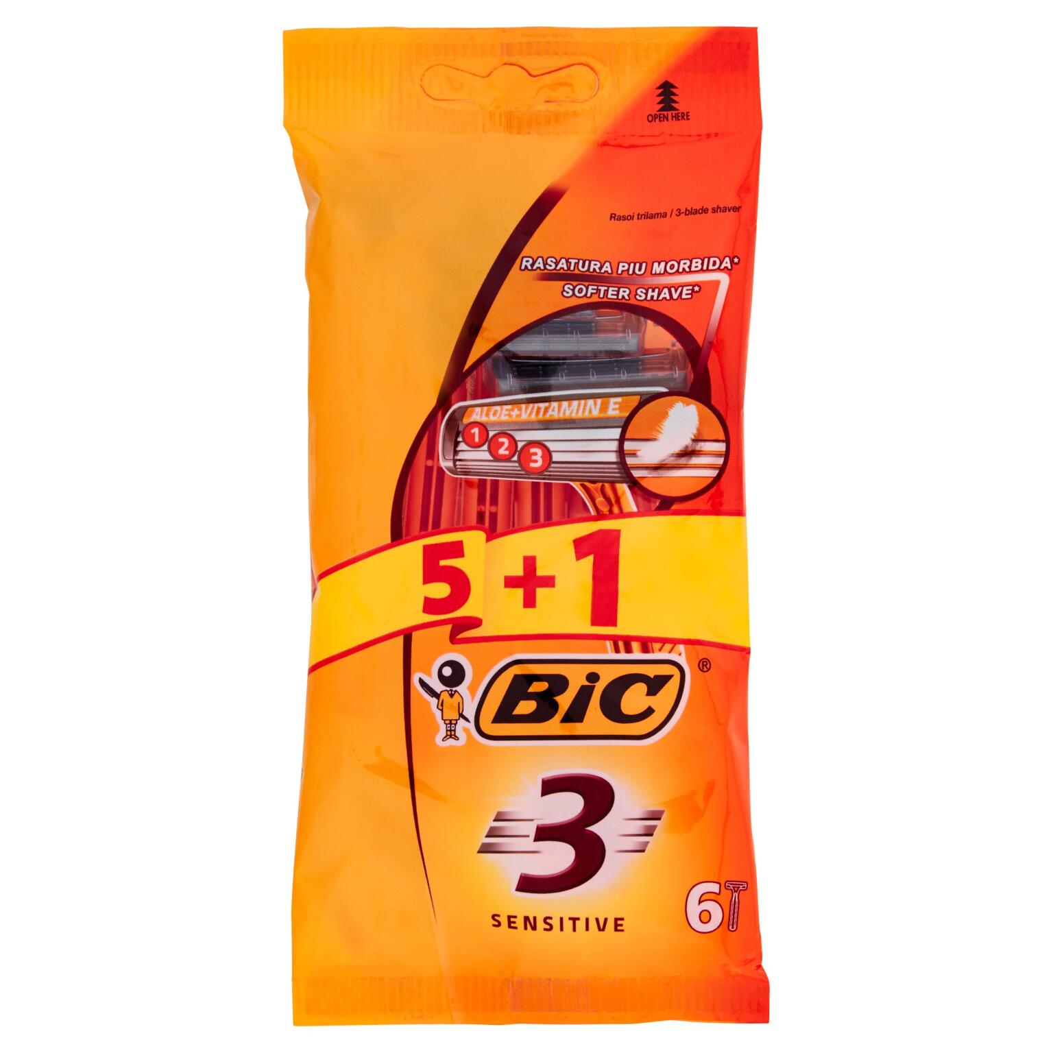 Rasoio Trilama Bic 5+1 sensitive