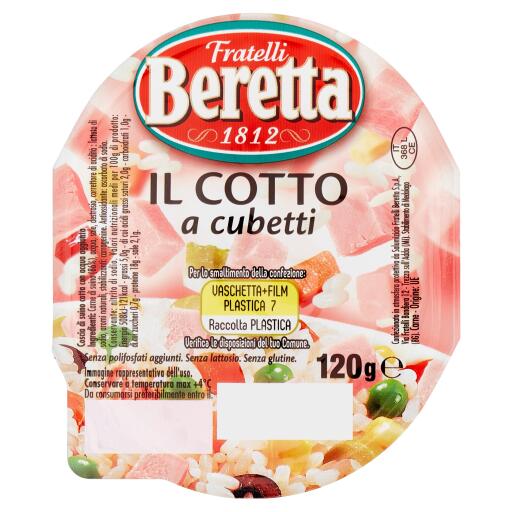 Prosciutto cotto a cubetti 120g Fratelli Beretta
