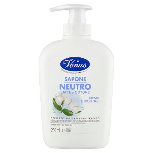 Sapone liquido 250ml Latte di cotone neutro Venus