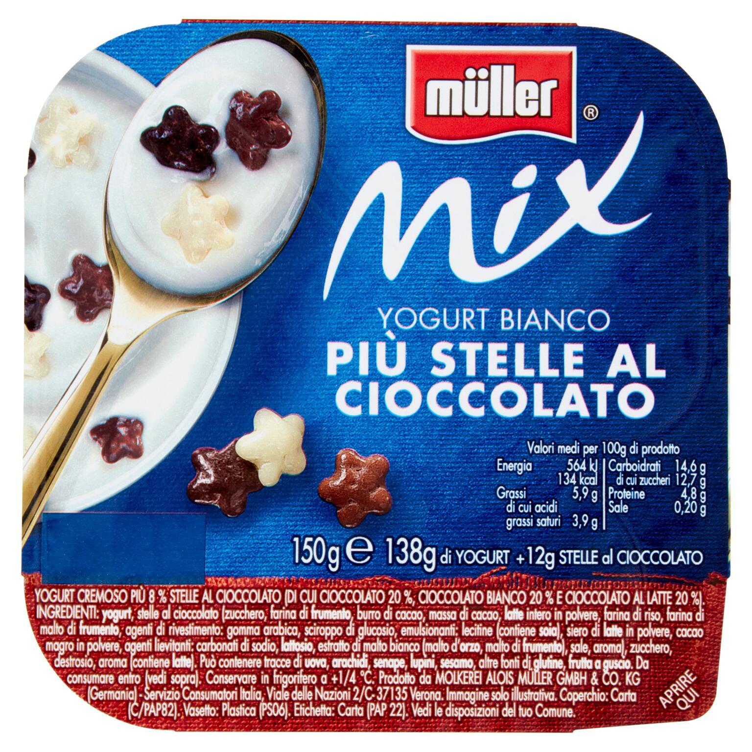 Yogurt mix 150g delizie + stelle Muller