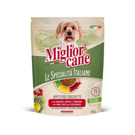 Migliorcane mini croccantini da 800g Manzo e avena