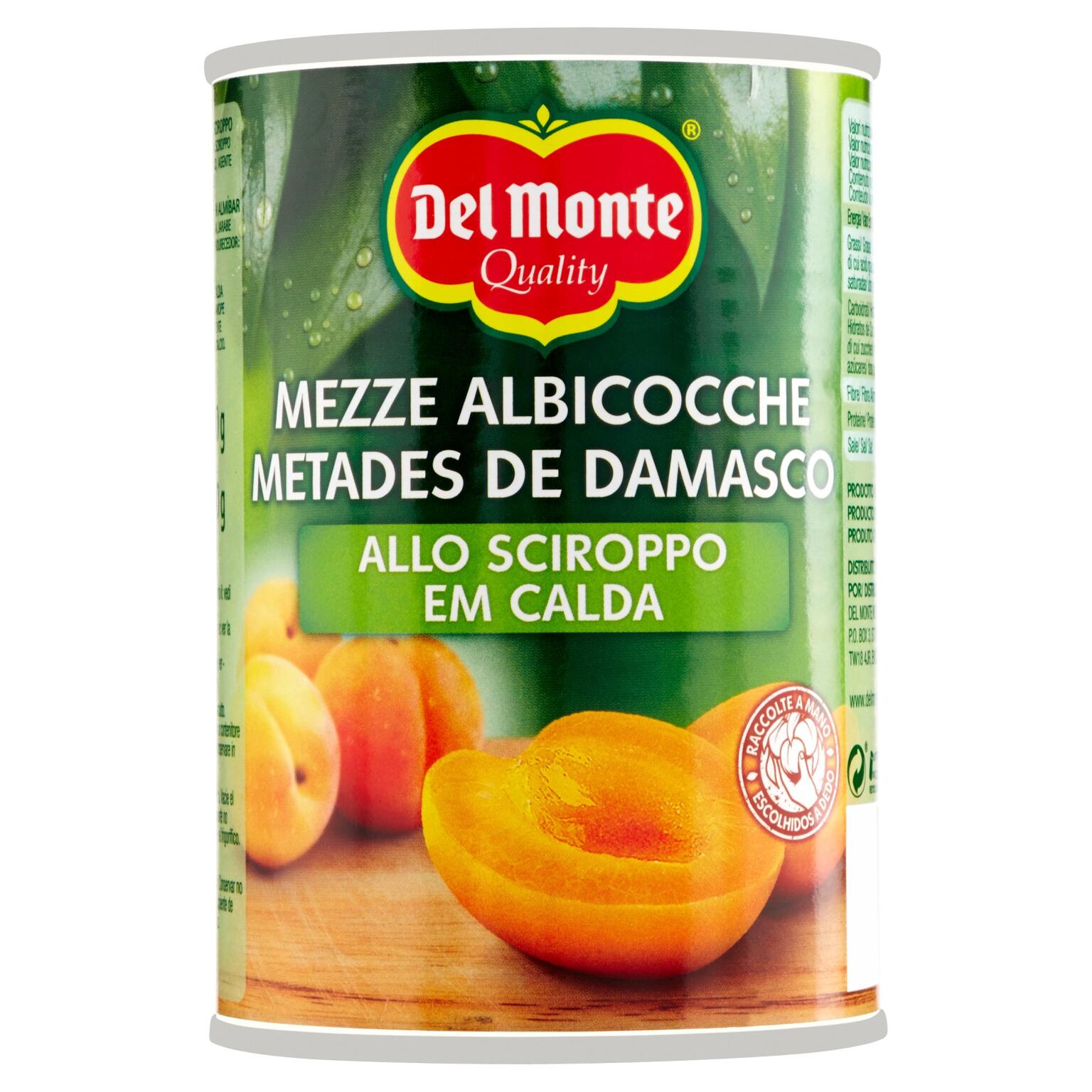 Mezze Albicocche allo sciroppo 420g Del Monte