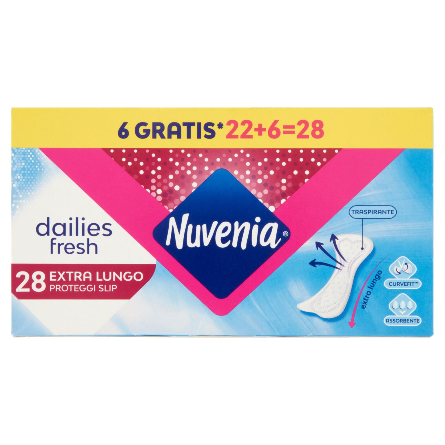 Proteggi slip Extra Lungo 22+6pz Nuvenia