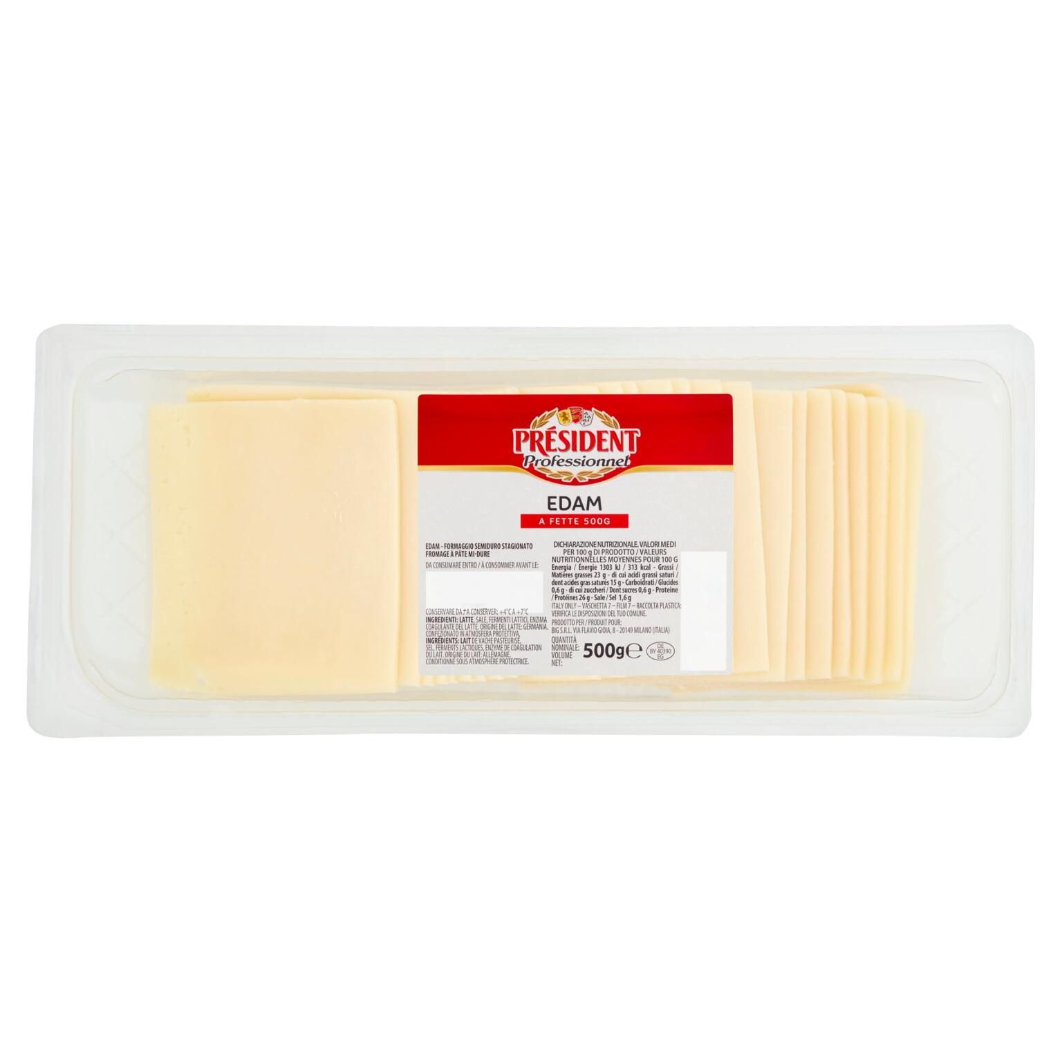 Edam a fette 500g President