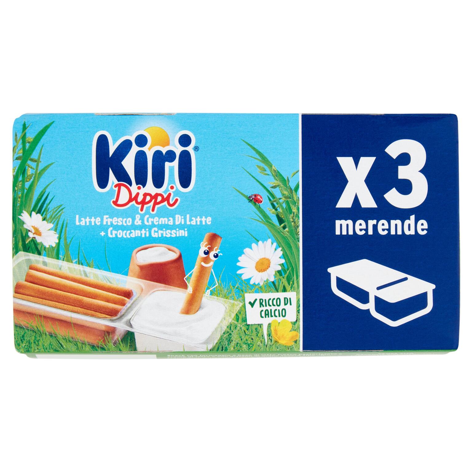 Formaggio Cremoso e Grissini Croccanti 3x35g Kiri Dippi