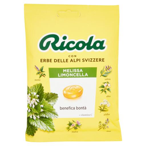 Caramelle svizzere alle erbe alla melissalimoncella con vitamina c 75g Ricola