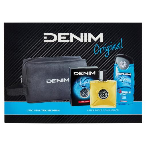 Confezione regalo Denim shower Gel e trousse