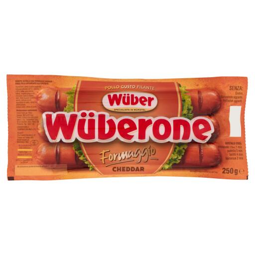 Wuberone di pollo con cheddar 250g Wuber