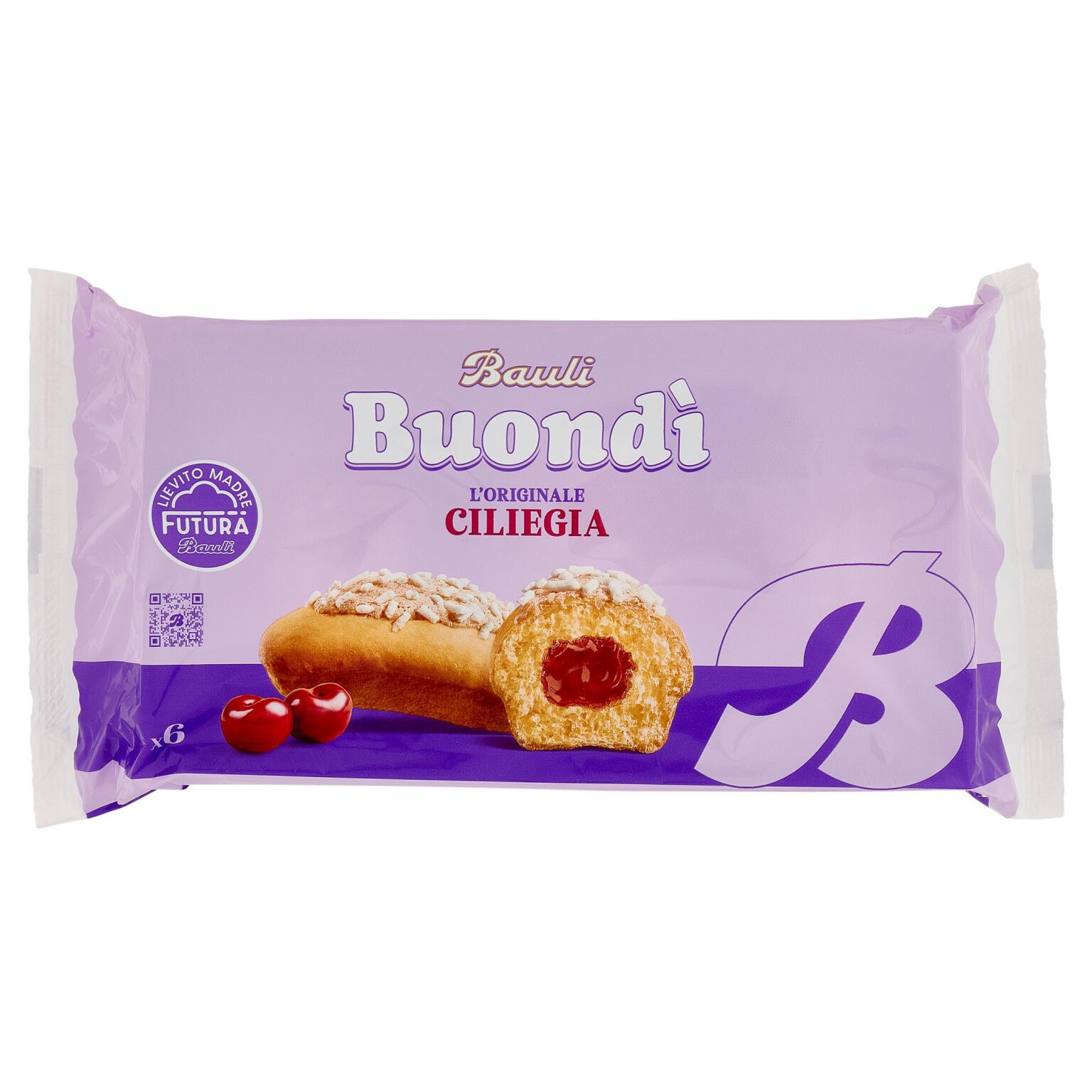 Buondì gusto ciliegia 258g 6 pezzi Bauli
