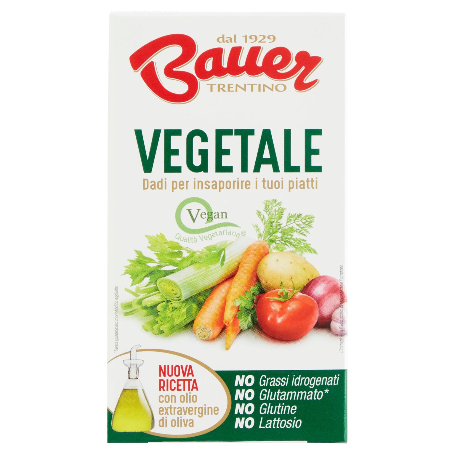 Dado per brodo vegetale  60g Bauer