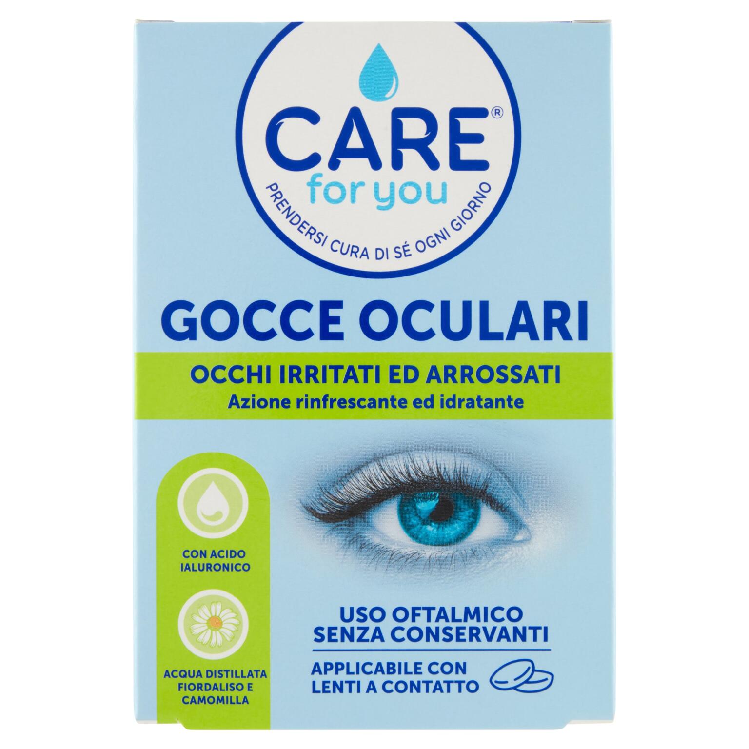 Gocce oculari 10 monodose da 5ml Care For You