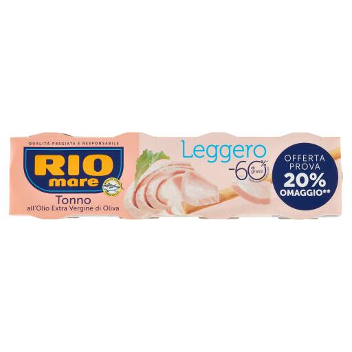 Tonno Rio Mare leggero 60g x3 +1omaggio