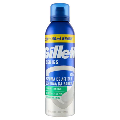 Gillette Schiuma Barba 200+50ml Sensitive