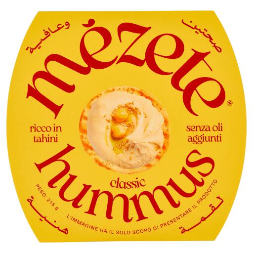 Hummus Gourmet classico senza glutine 215g Mezete
