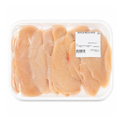 Petto di pollo a fette famiglia 900g circa