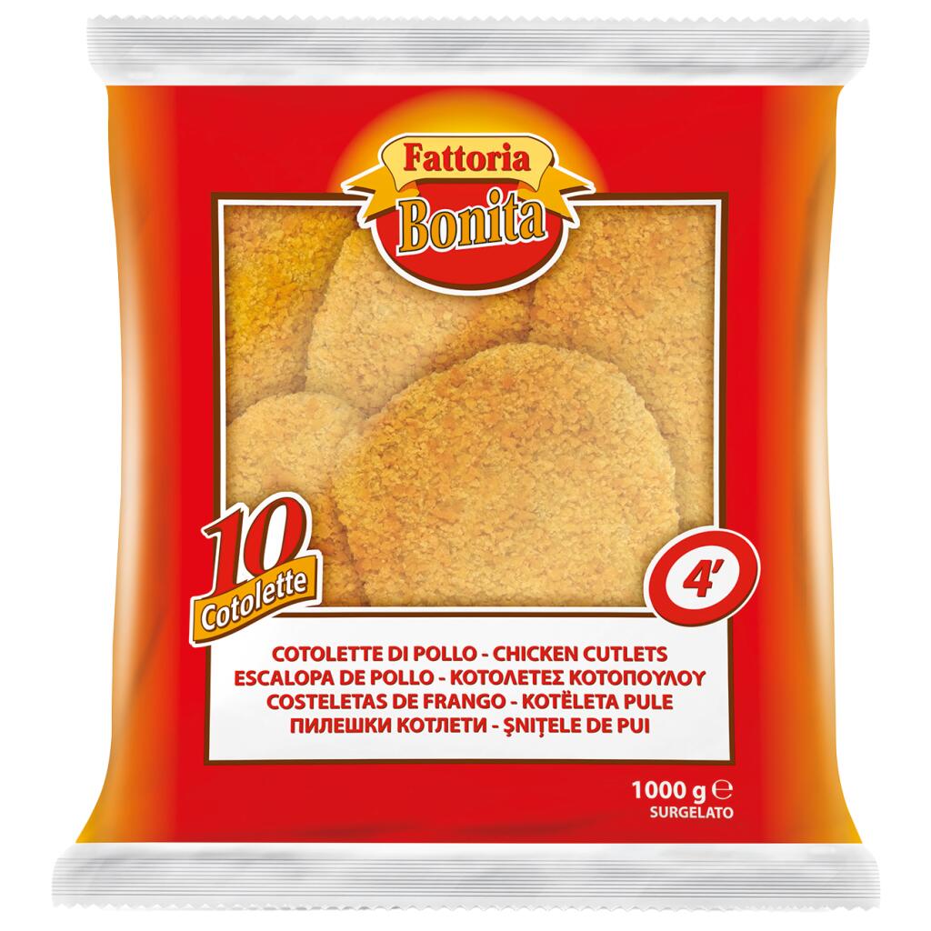Cotolette Pollo 1kg conf. 10 pezzi Fattoria Bonita