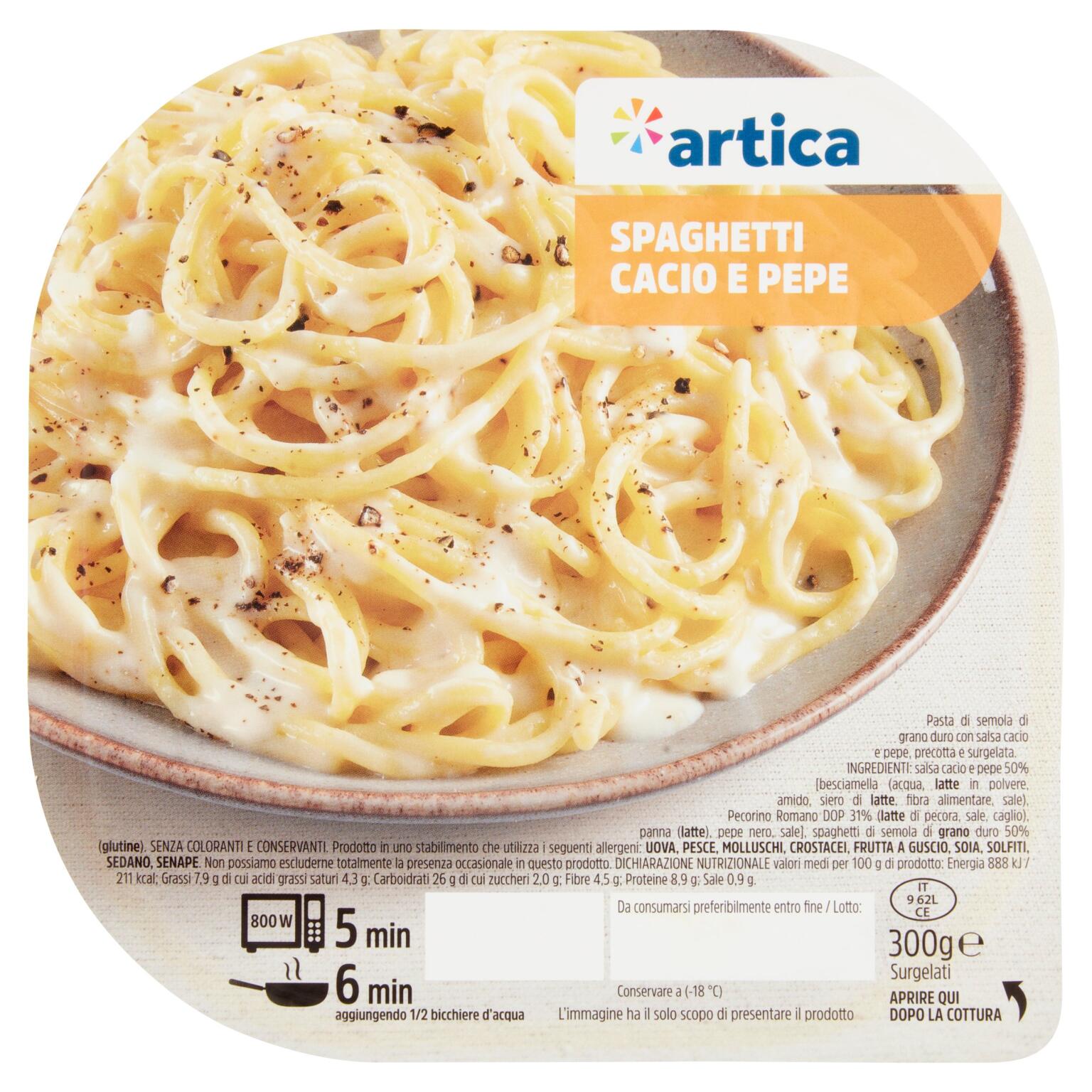Spaghetti cacio e pepe 300g Artica