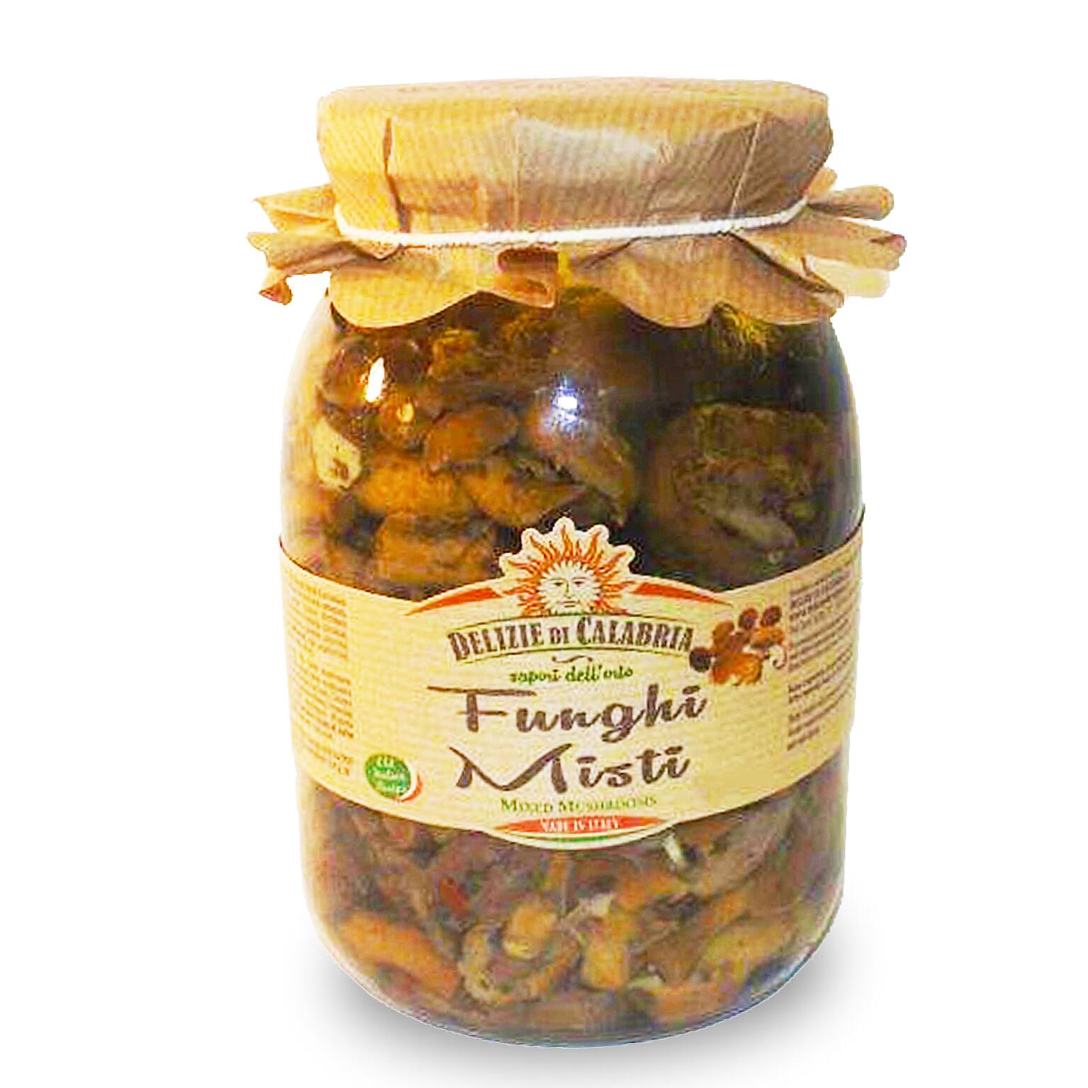 Funghi misti sott'olio 950g Delizie di Calabria