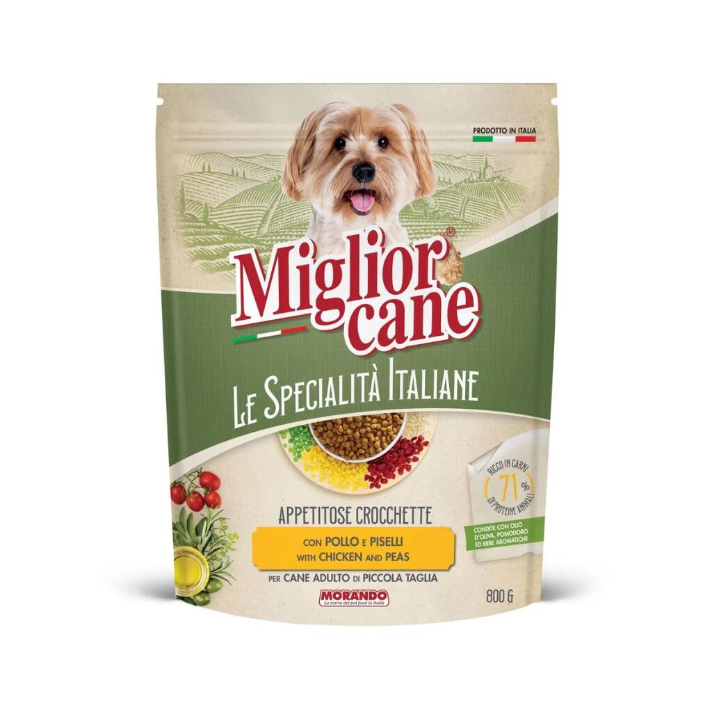 Migliorcane mini croccantini da 800g pollo e piselli