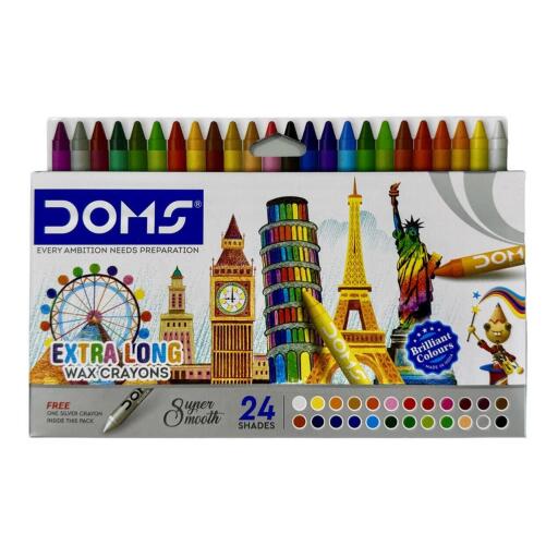 24 pastelli cera + 1 argento