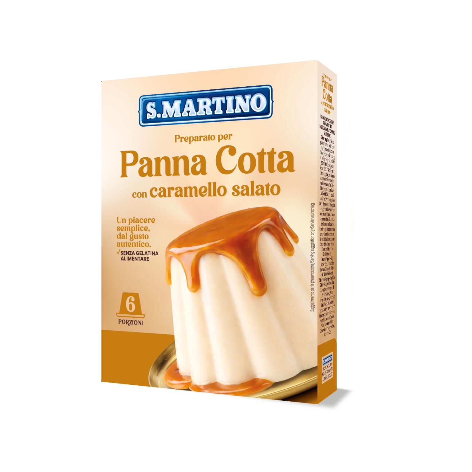 Preparato per panna cotta al caramello salato 95g San Martino