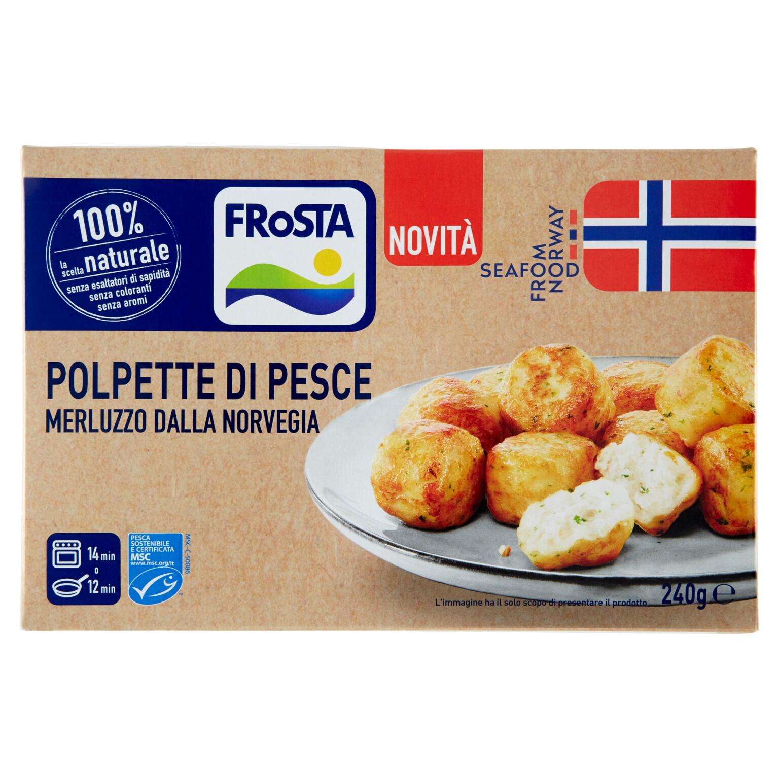 12 Polpette di merluzzo dalla norvegia 240g Frosta