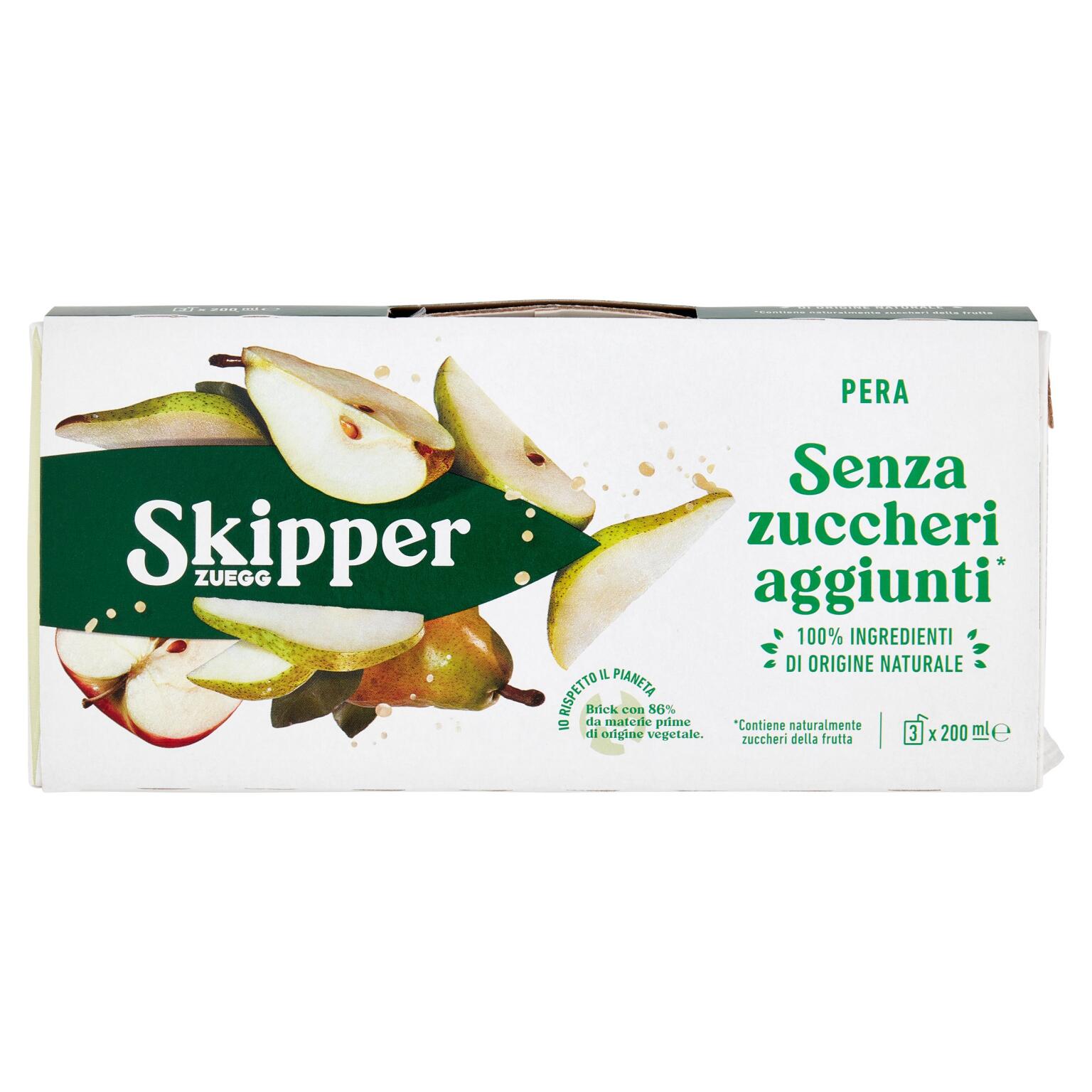 Skipper 3x200ml senza zucchero Pera Zuegg