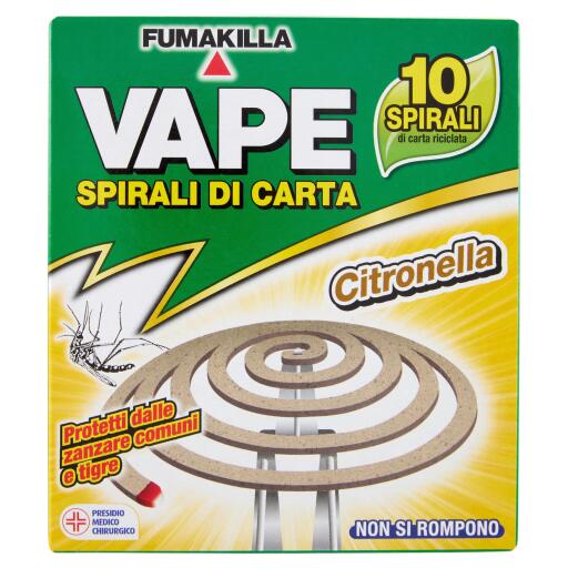 Vape spirali di carta alla citronella 10pz