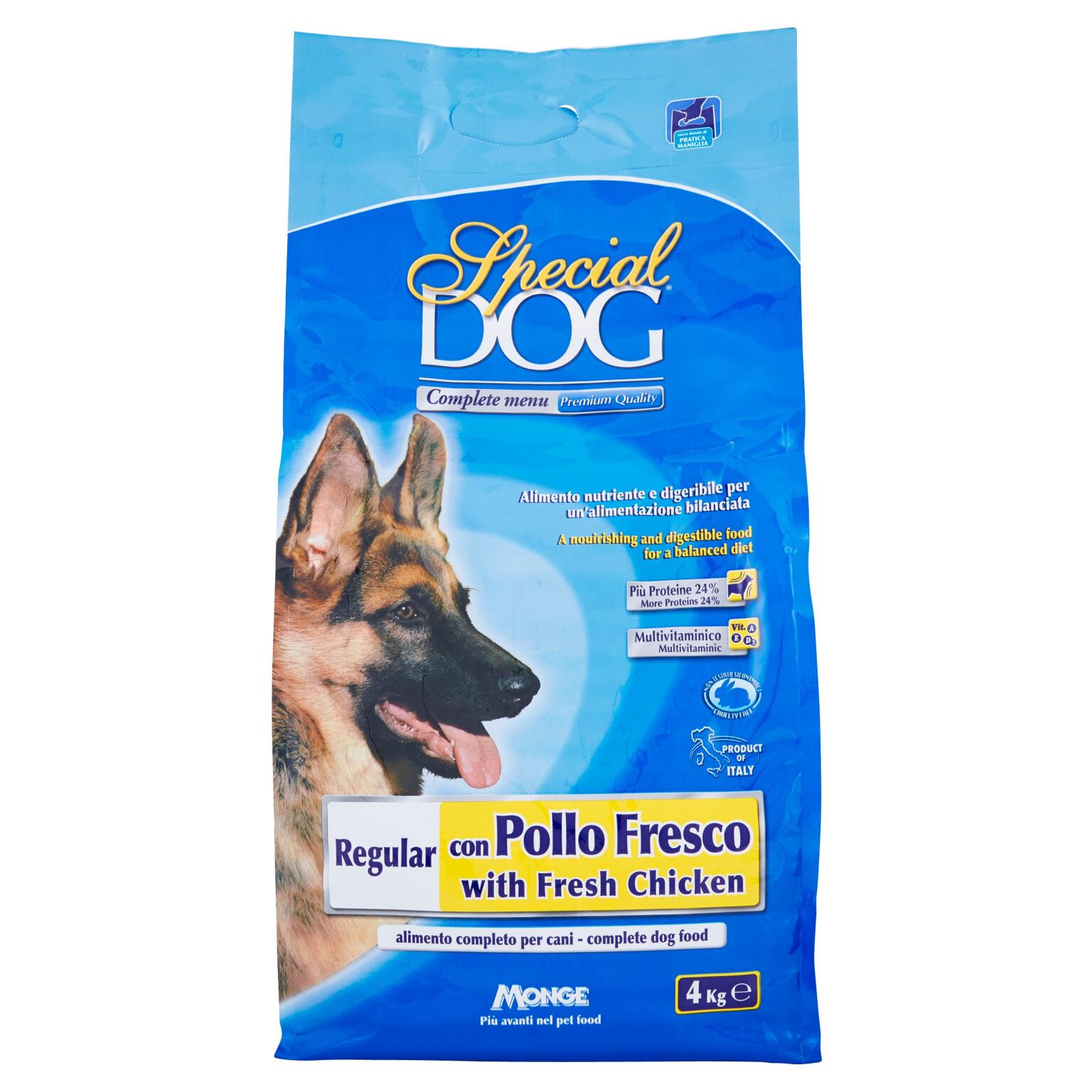 Croccantini special dog regular con pollo 4Kg Monge